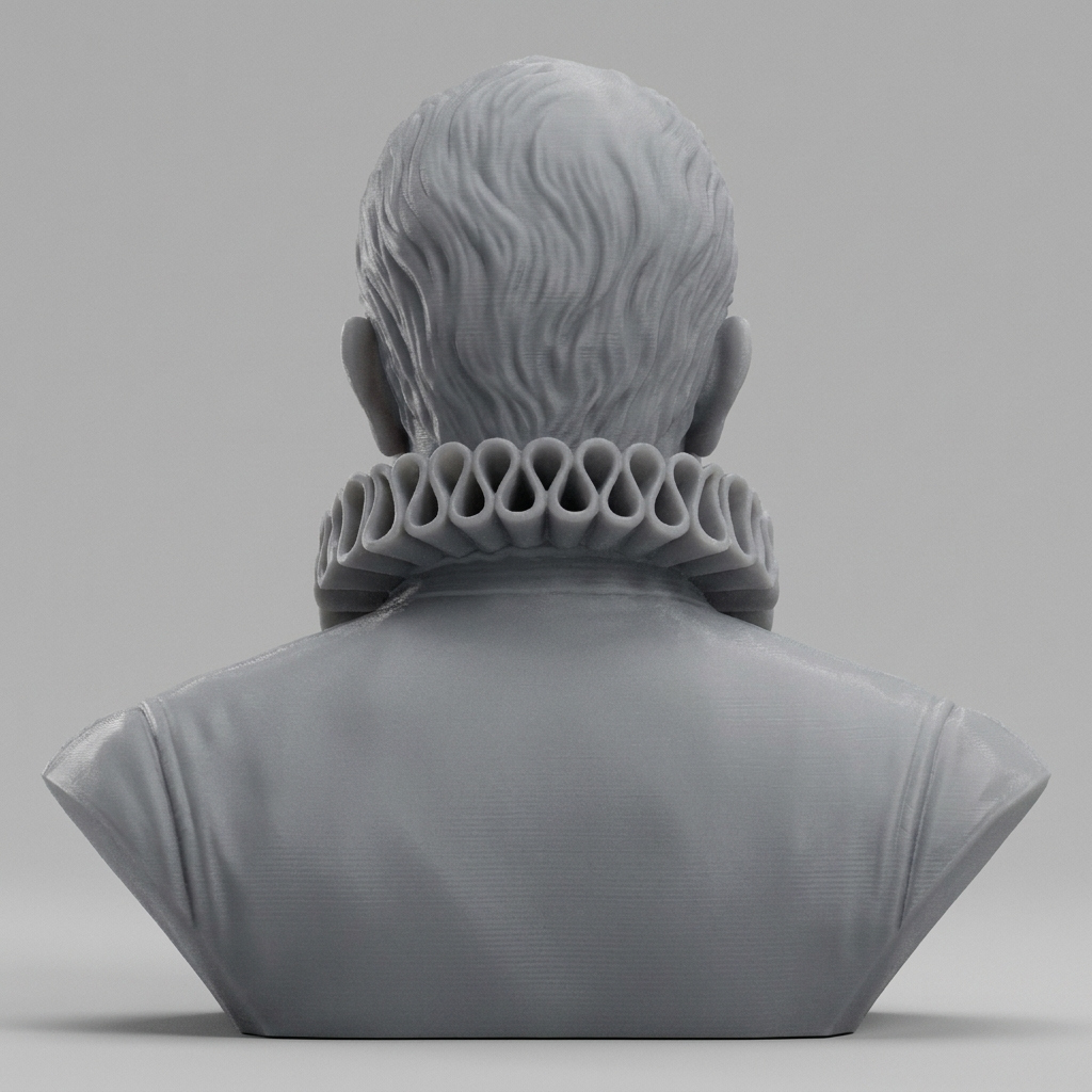 King Philip II of Spain Portrait Bust 3D Model