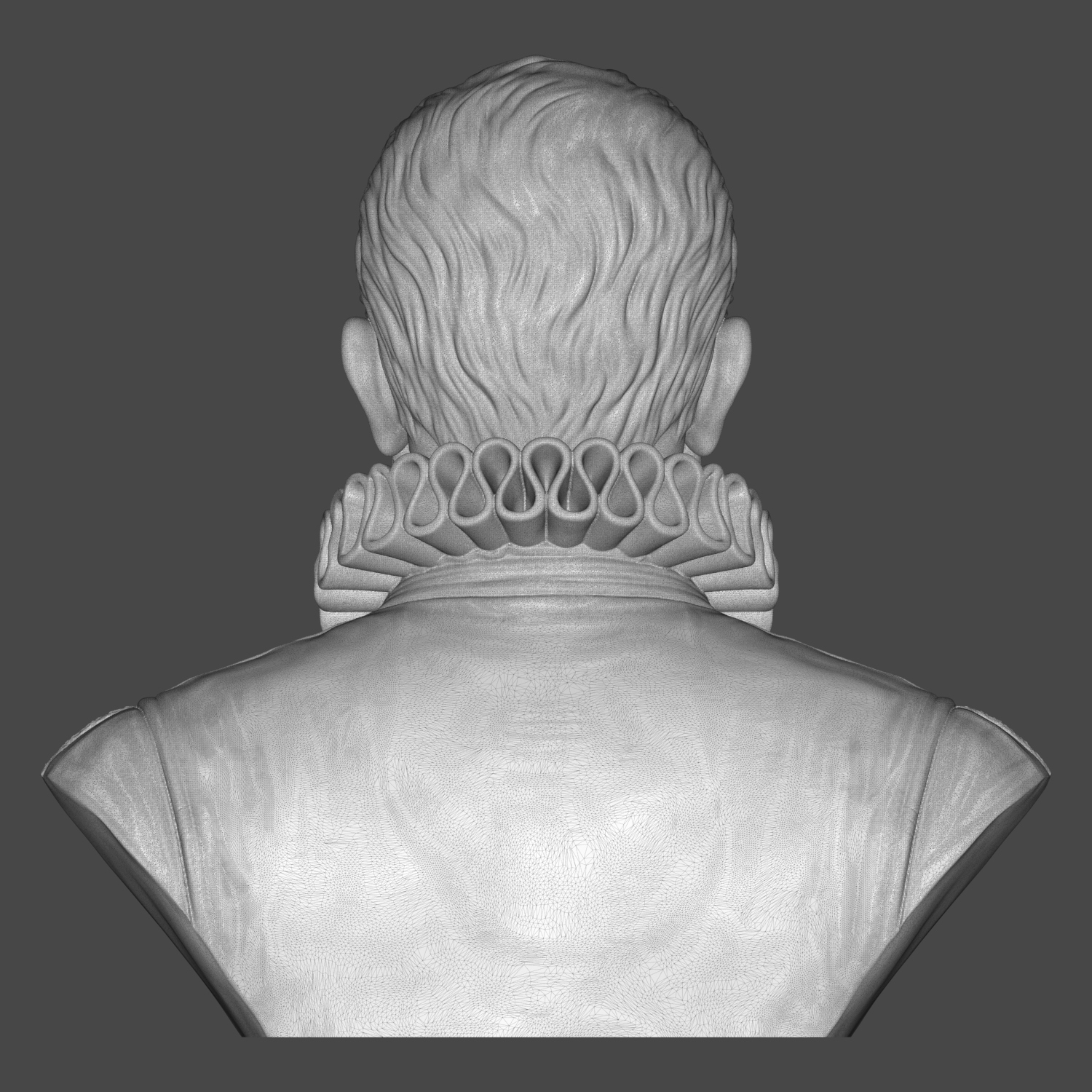 King Philip II of Spain Portrait Bust 3D Model
