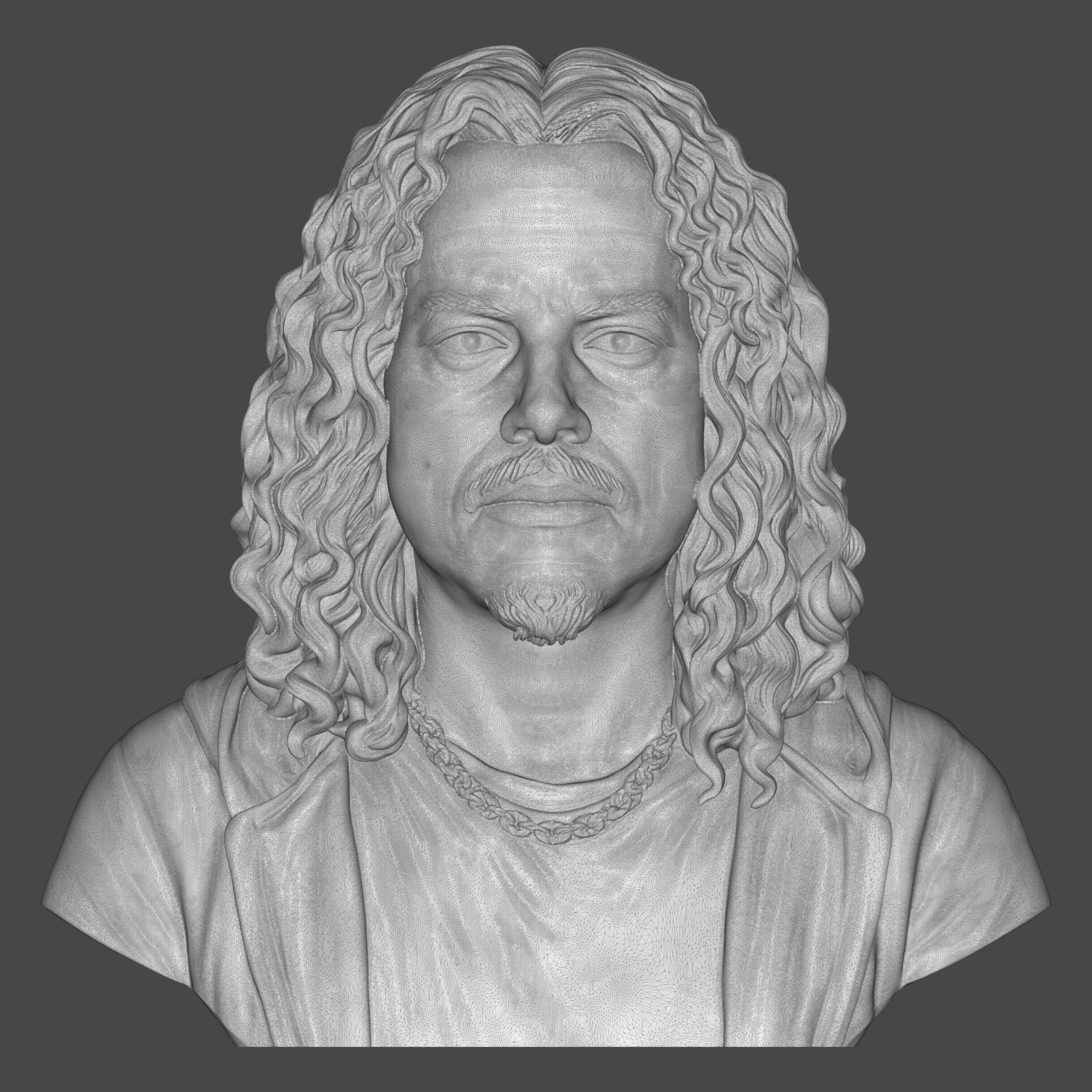 Kirk Hammett 3D Printable Bust 3D Model