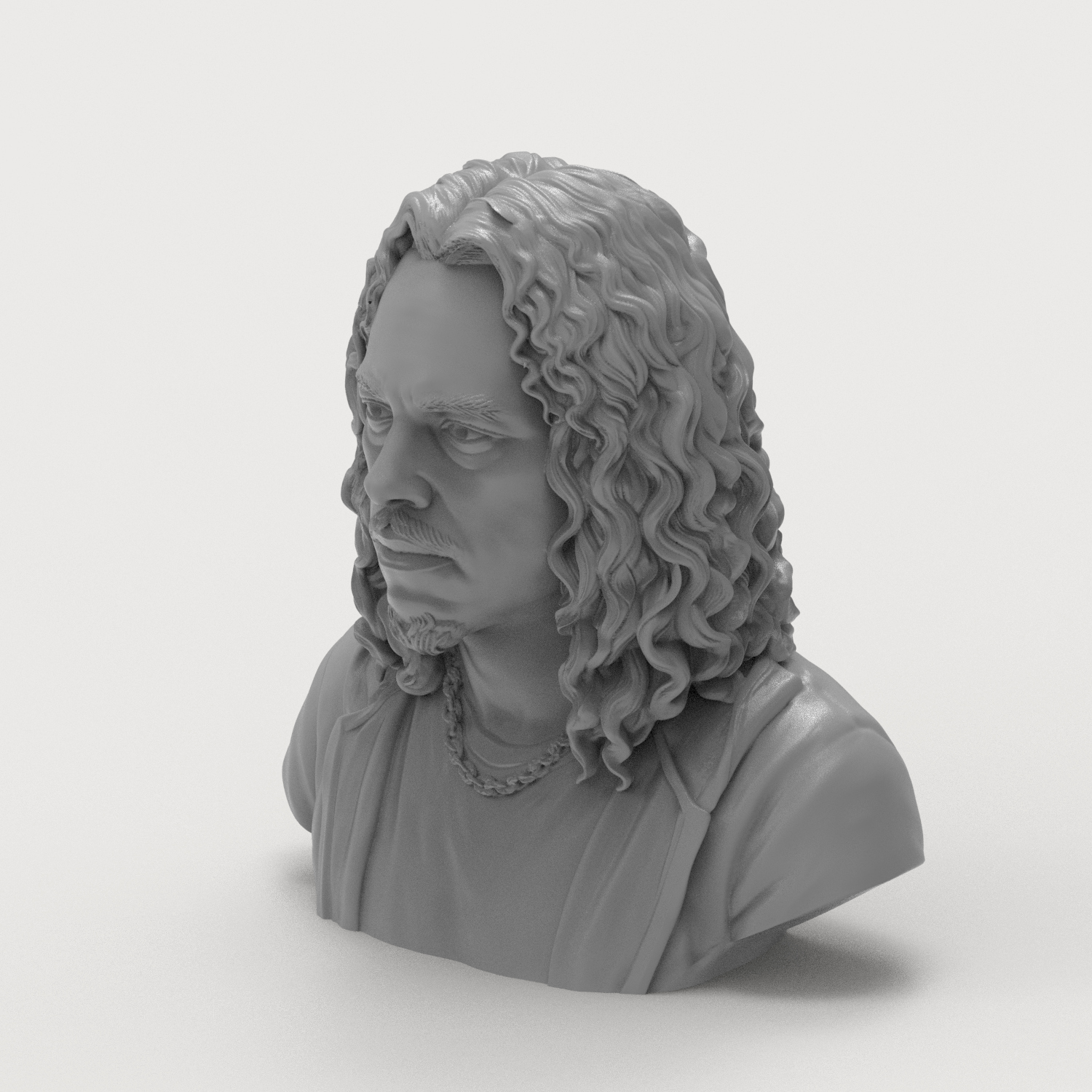 Kirk Hammett 3D Printable Bust 3D Model