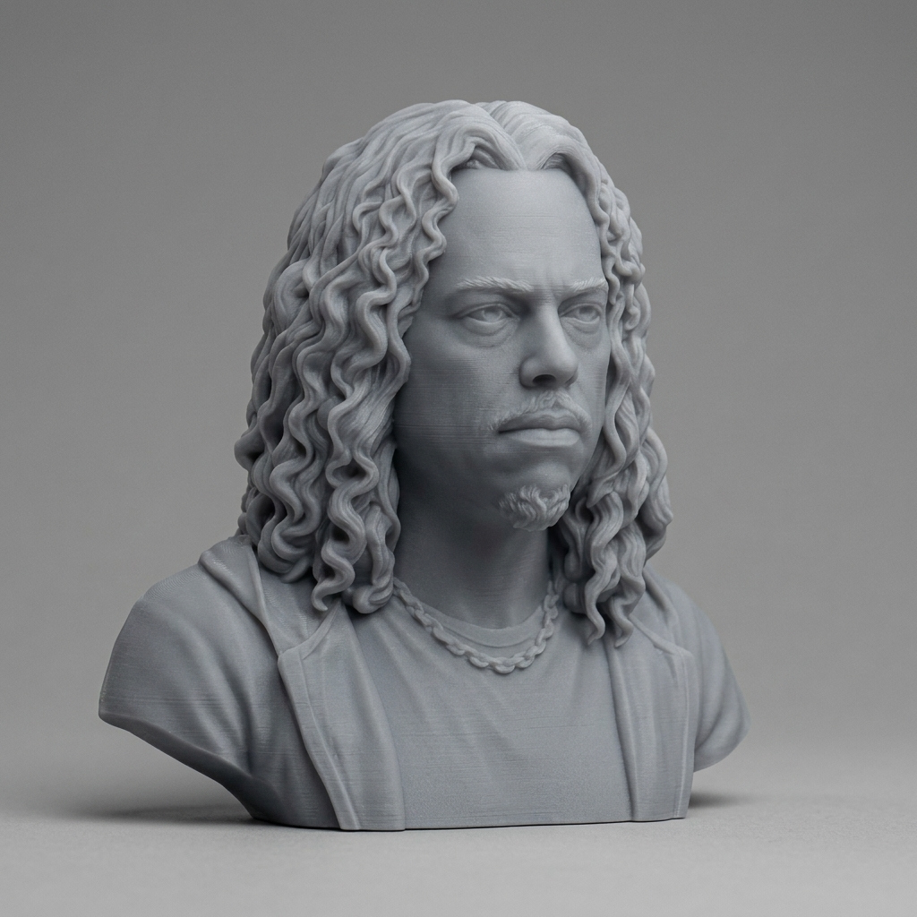 Kirk Hammett 3D Printable Bust 3D Model