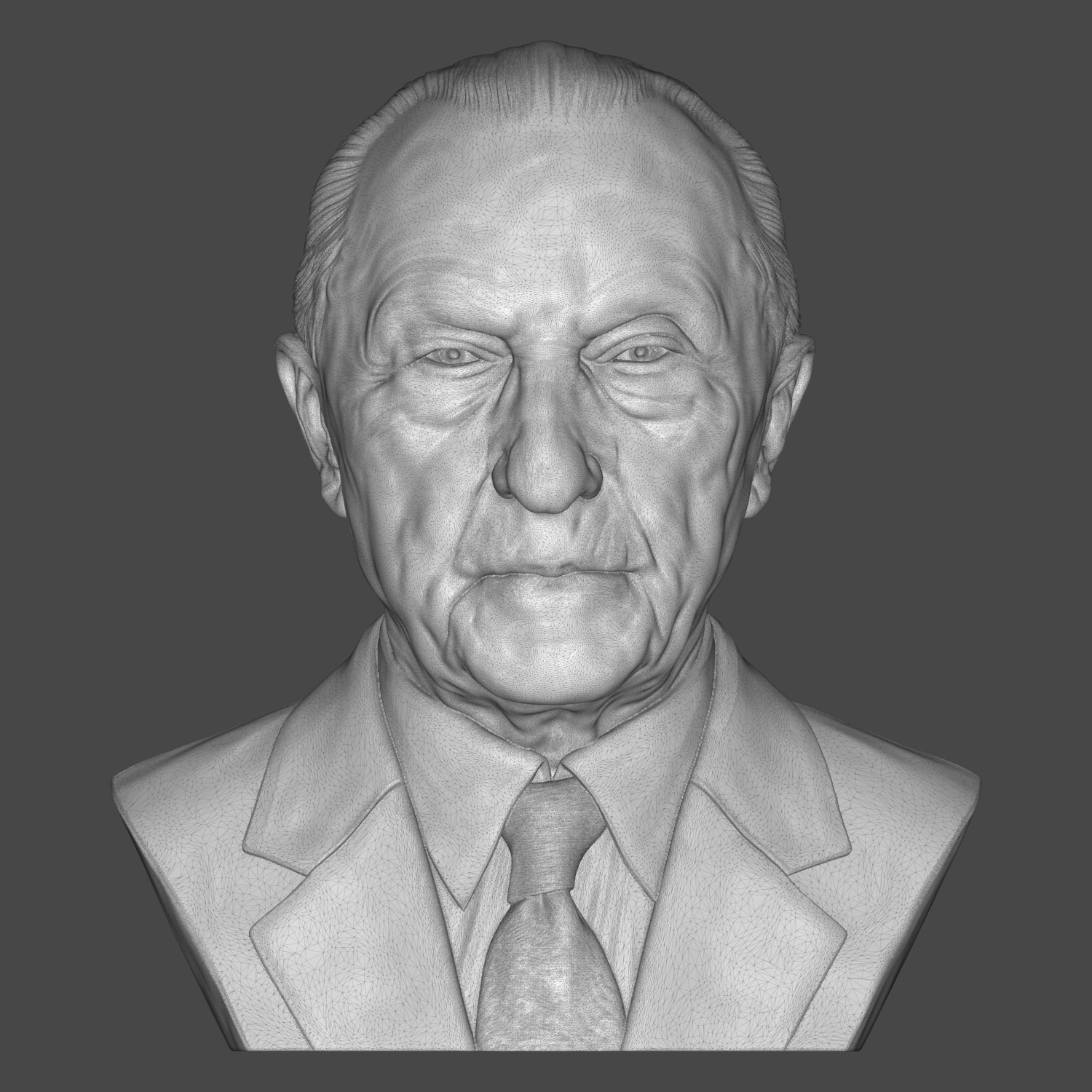 Konrad Adenauer 3D Printable Bust 3D Model