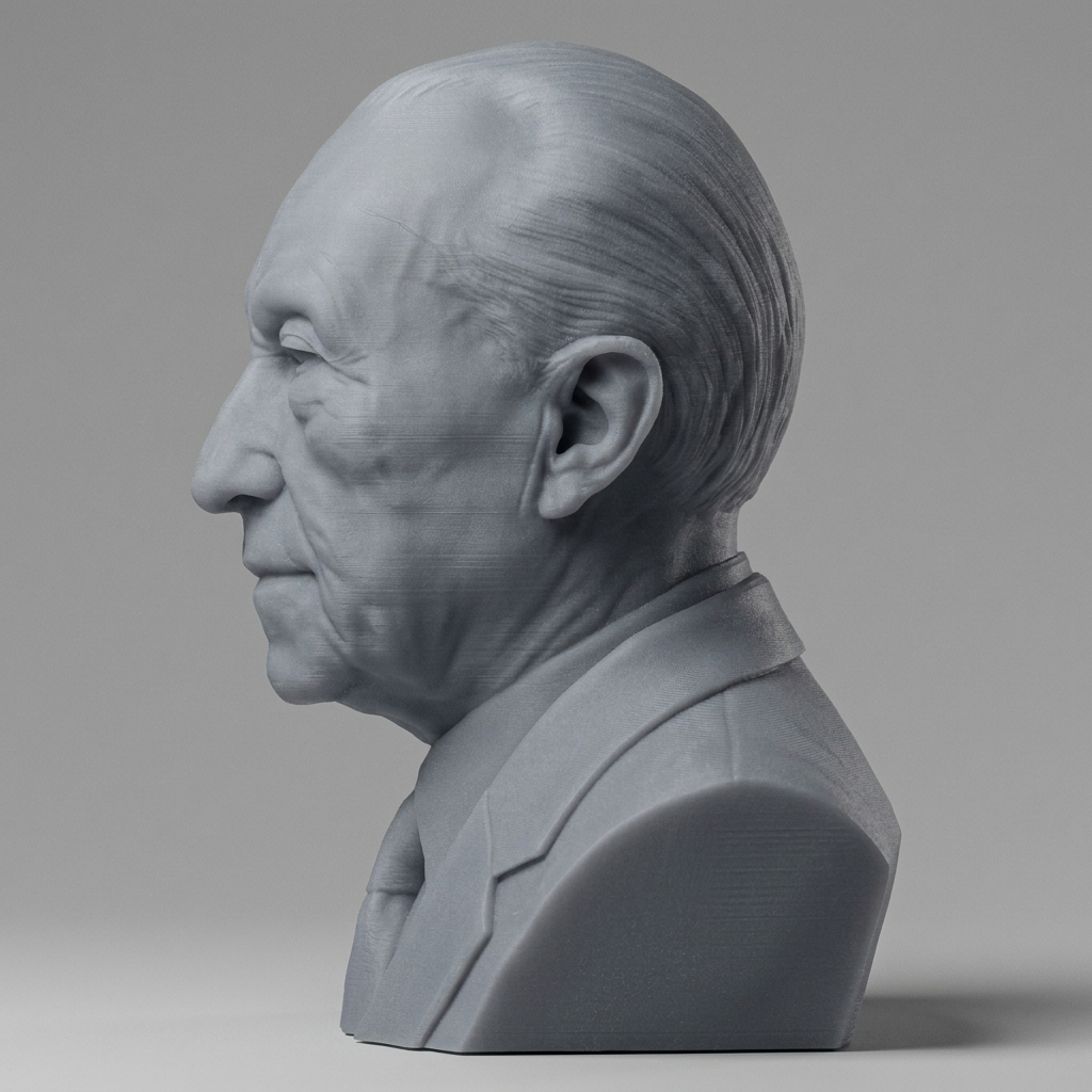 Konrad Adenauer 3D Printable Bust 3D Model
