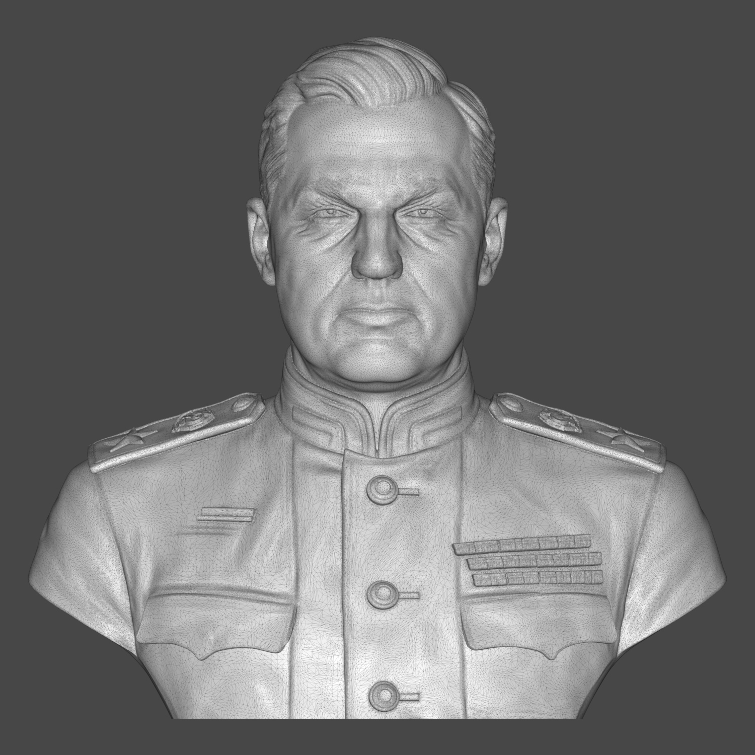Konstantin Rokossovsky 3D Printable Bust 3D Model
