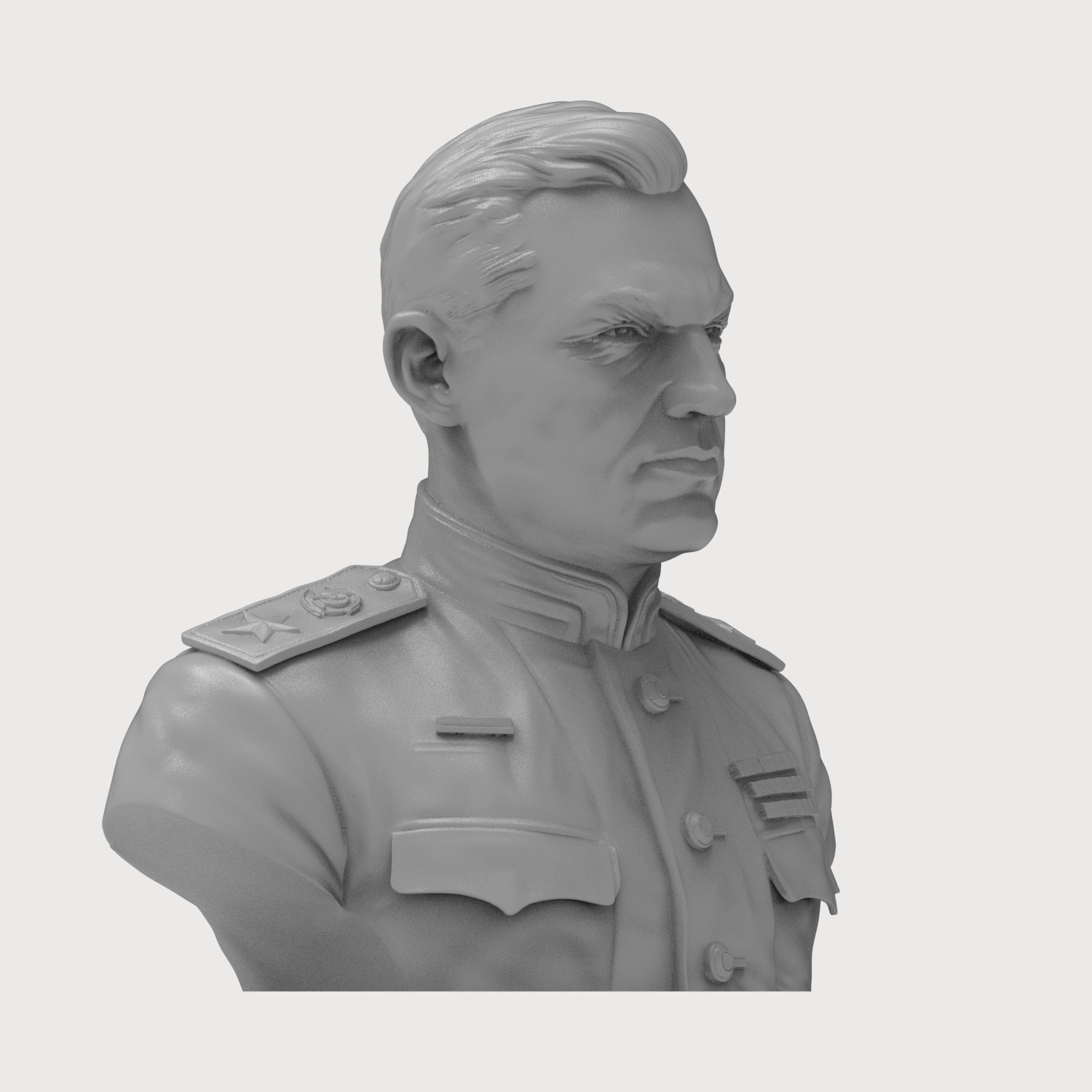 Konstantin Rokossovsky 3D Printable Bust 3D Model