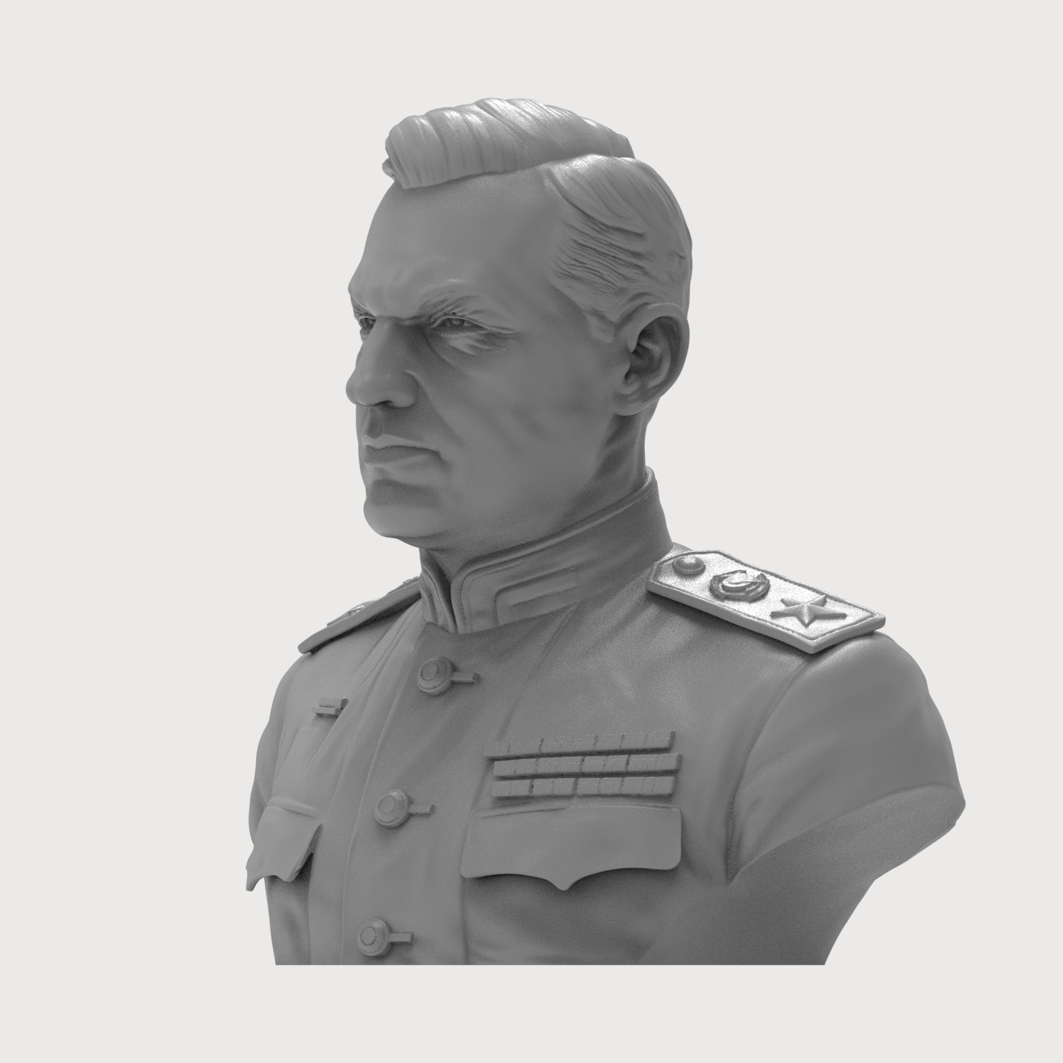 Konstantin Rokossovsky 3D Printable Bust 3D Model