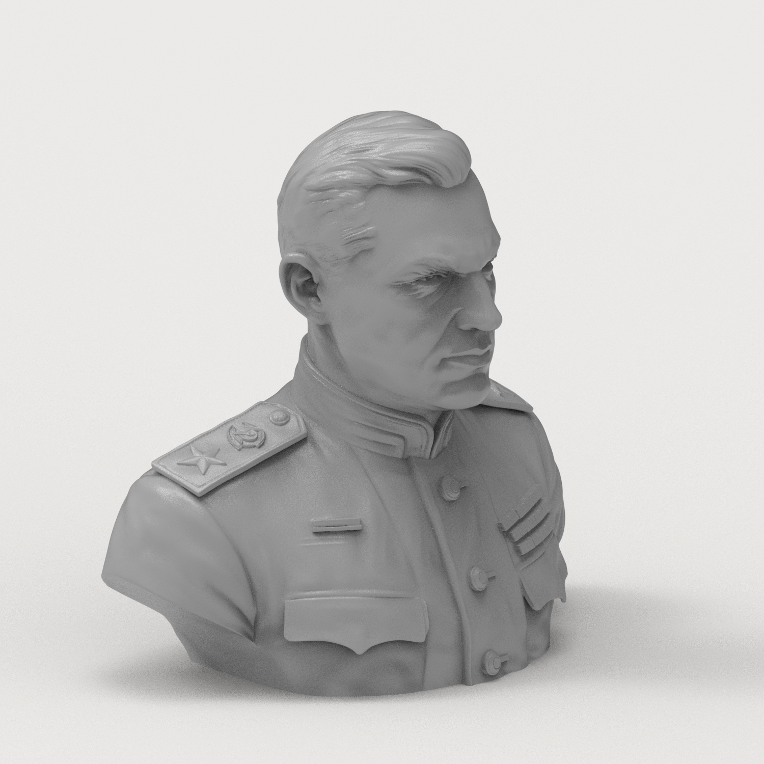 Konstantin Rokossovsky 3D Printable Bust 3D Model
