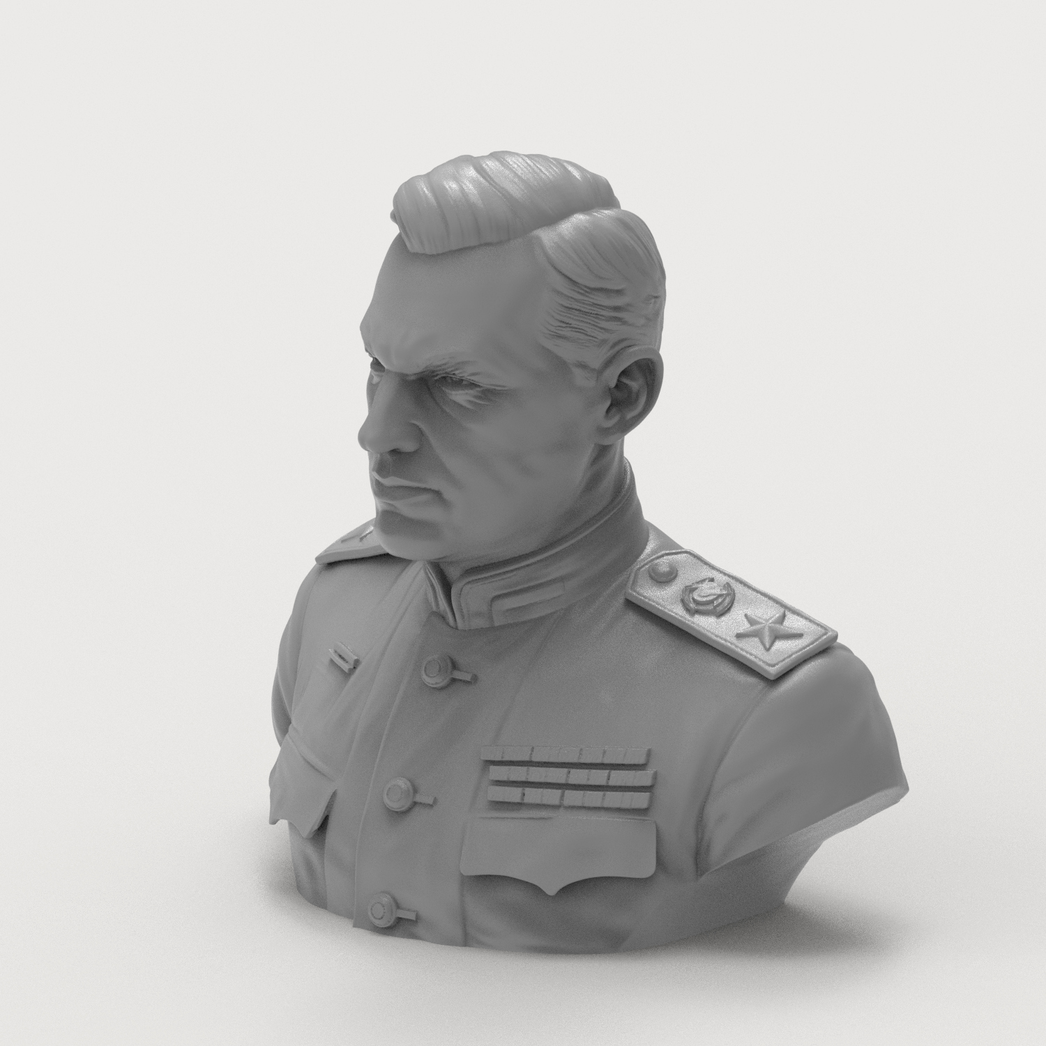 Konstantin Rokossovsky 3D Printable Bust 3D Model