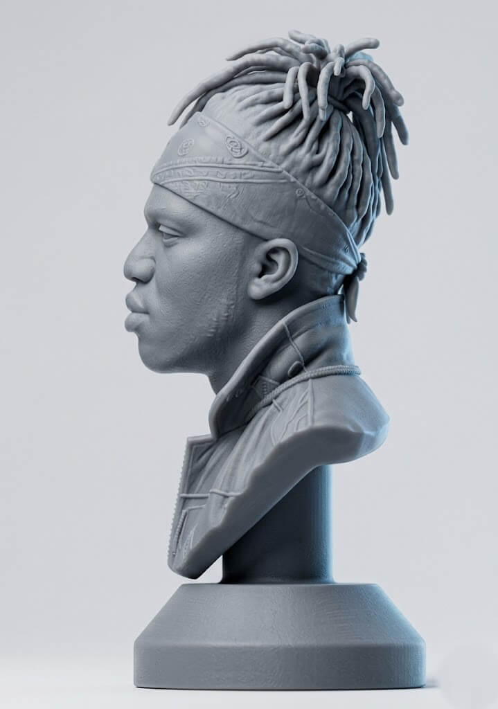 KSI 3D-Printable Bust 3D Model