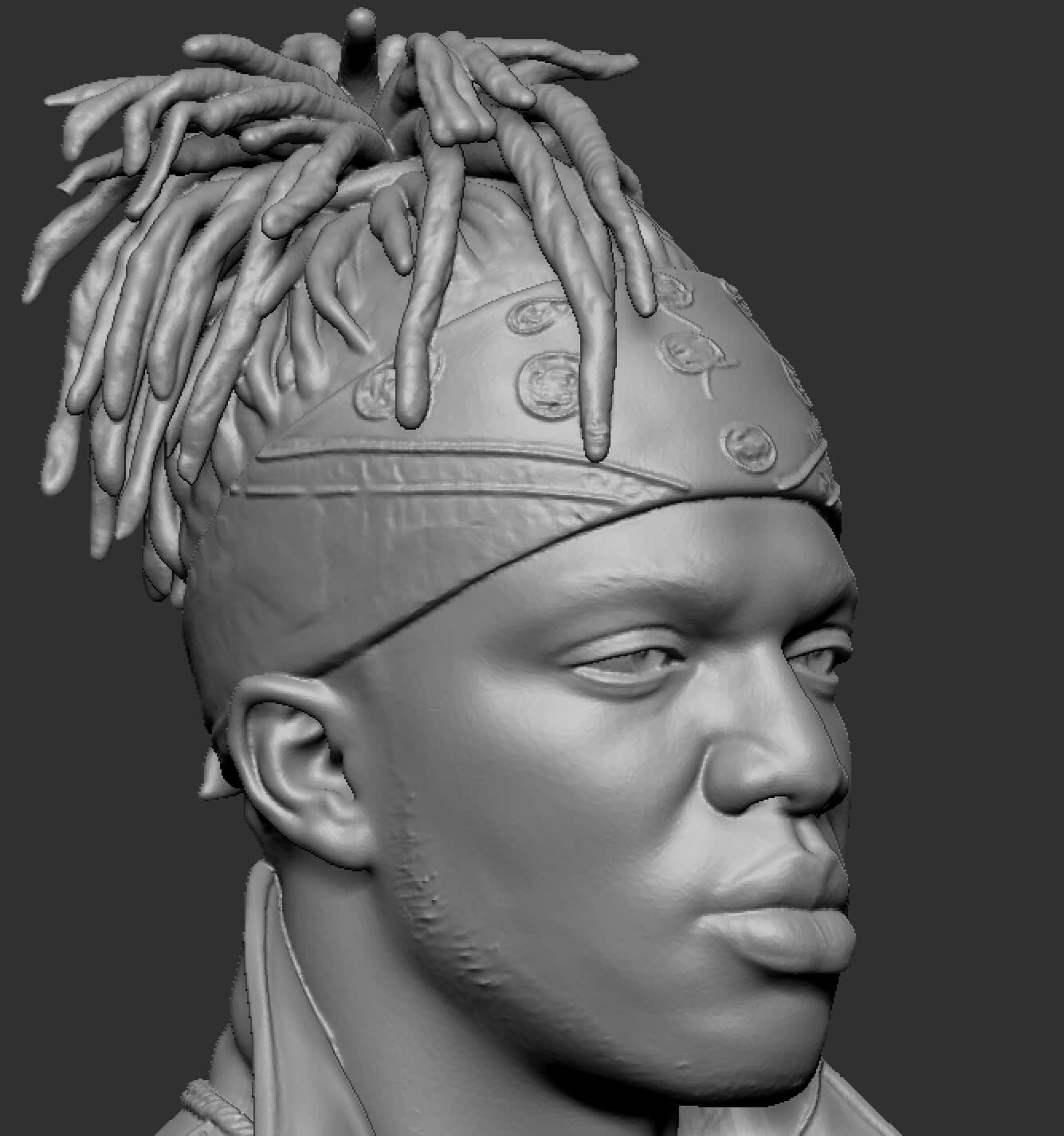 KSI 3D-Printable Bust 3D Model