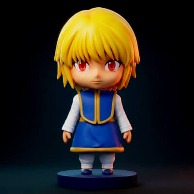 Kurapika Chibi 3D Printable Figurine Anime