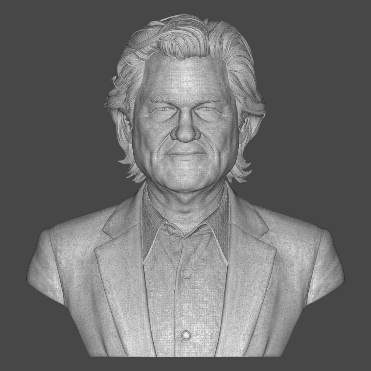 Kurt Russell Portrait Bust - Hollywood Legend 3D Printable 3D Model