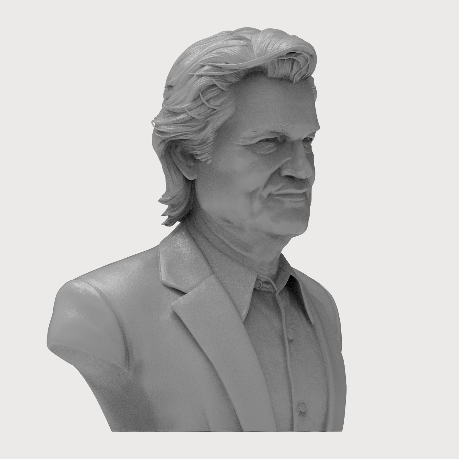 Kurt Russell Portrait Bust - Hollywood Legend 3D Printable 3D Model