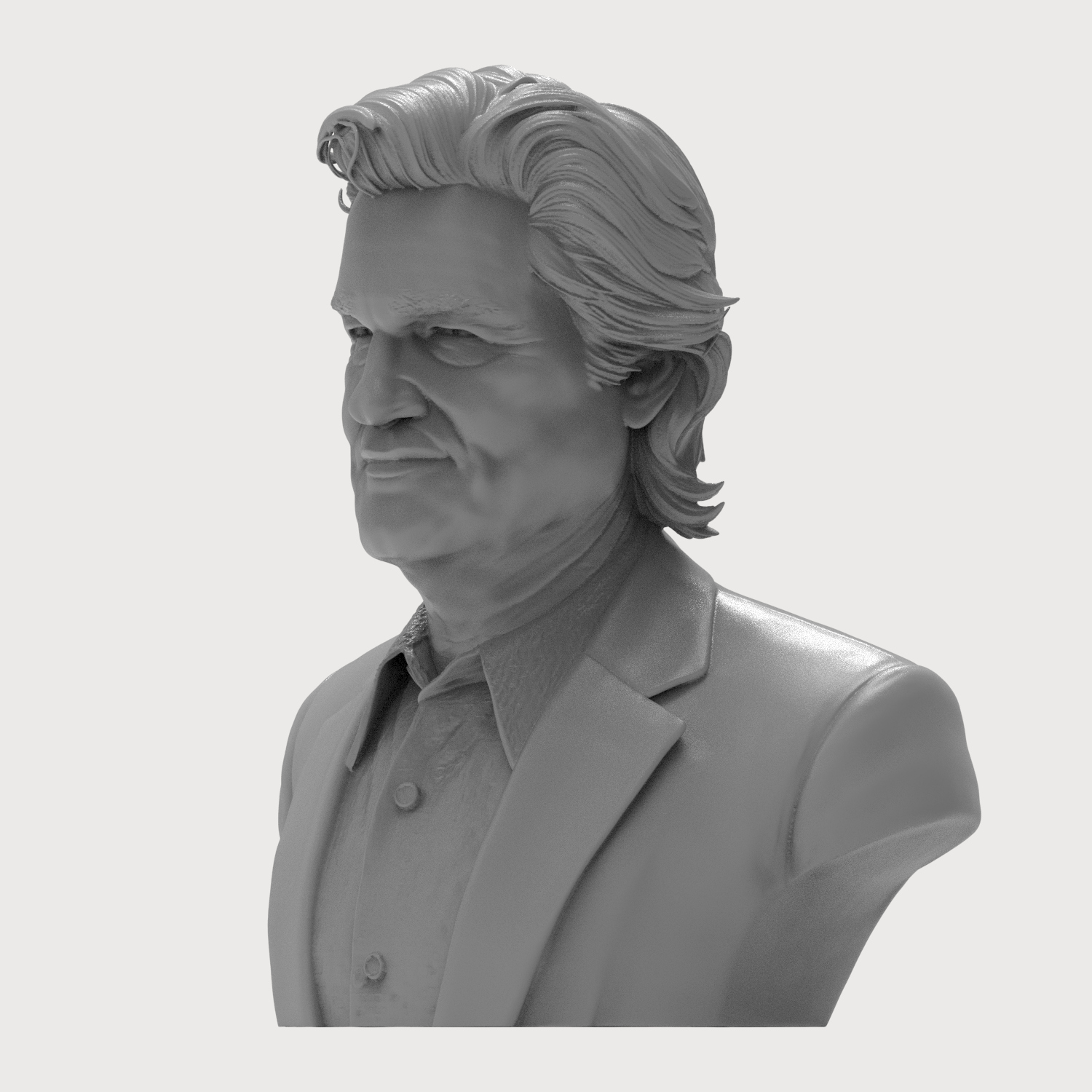 Kurt Russell Portrait Bust - Hollywood Legend 3D Printable 3D Model