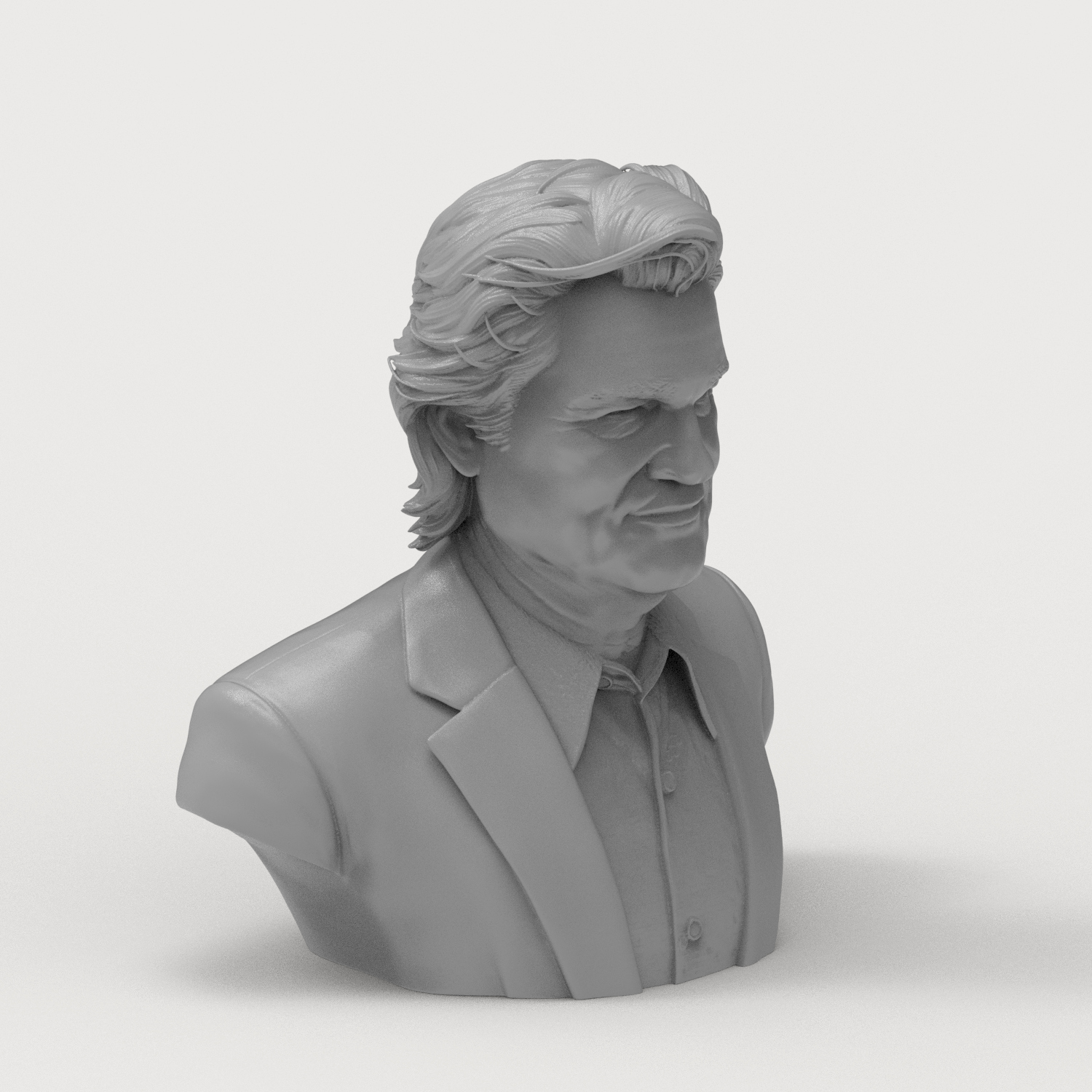 Kurt Russell Portrait Bust - Hollywood Legend 3D Printable 3D Model