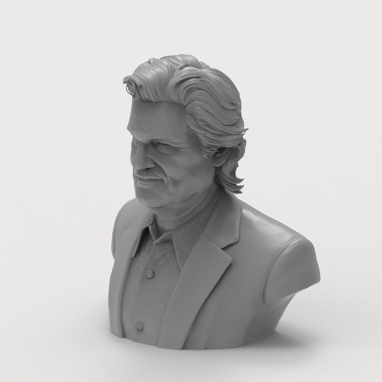 Kurt Russell Portrait Bust - Hollywood Legend 3D Printable 3D Model