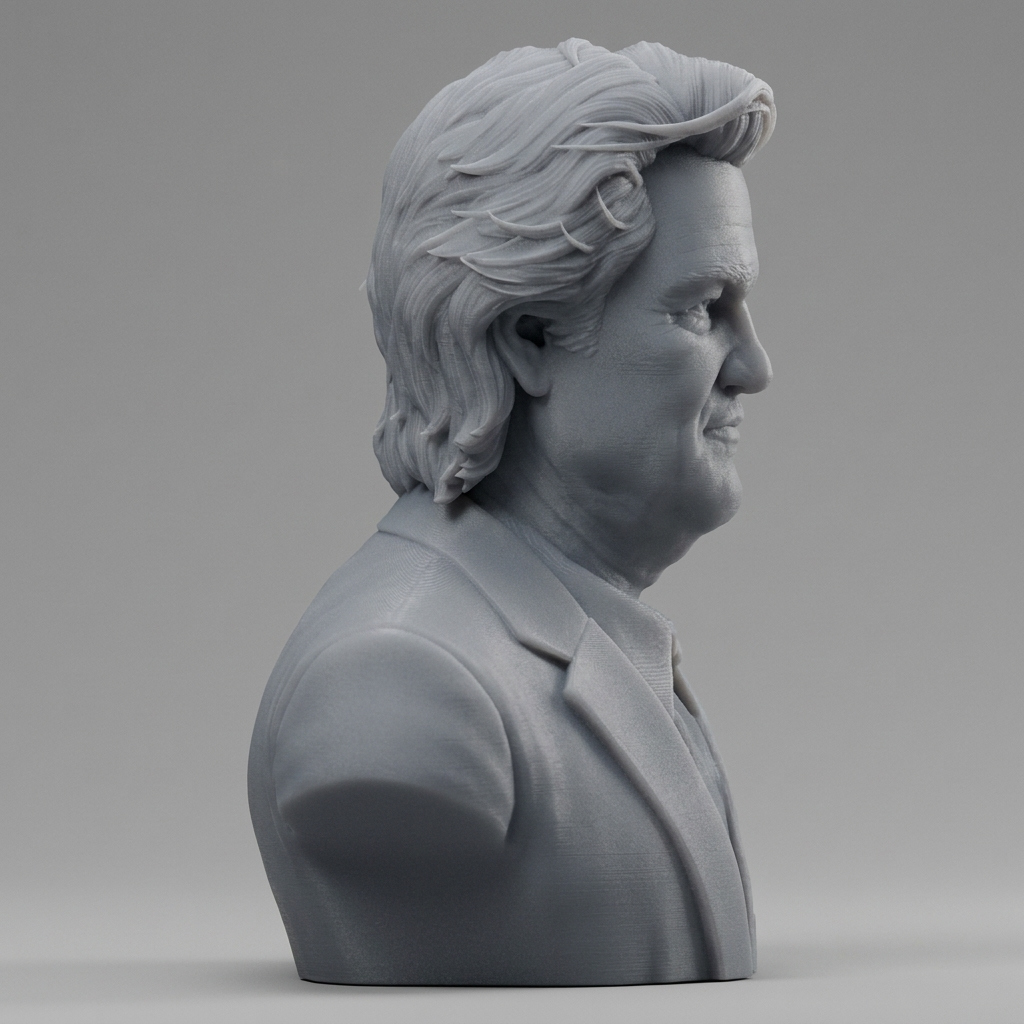 Kurt Russell Portrait Bust - Hollywood Legend 3D Printable 3D Model