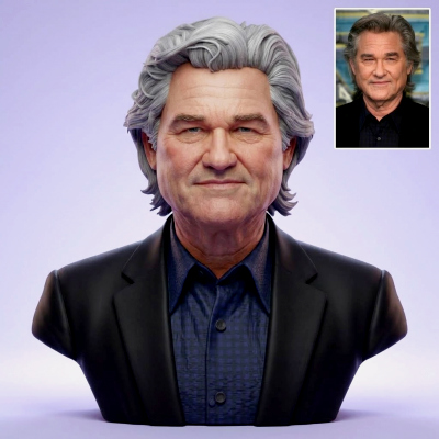 Kurt Russell Portrait Bust - Hollywood Legend 3D Printable