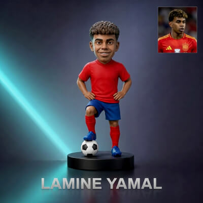 Lamine Yamal Football Player Figurine 3D Print Model