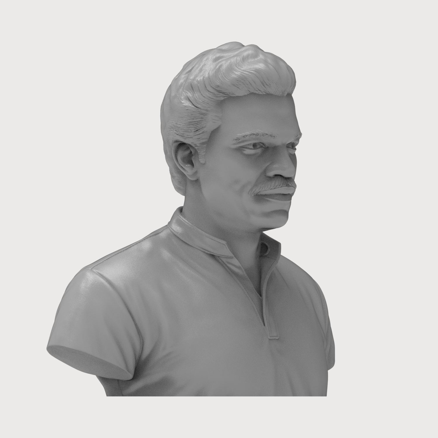 Lando Calrissian Billy Dee Williams 3D Printable Bust 3D Model