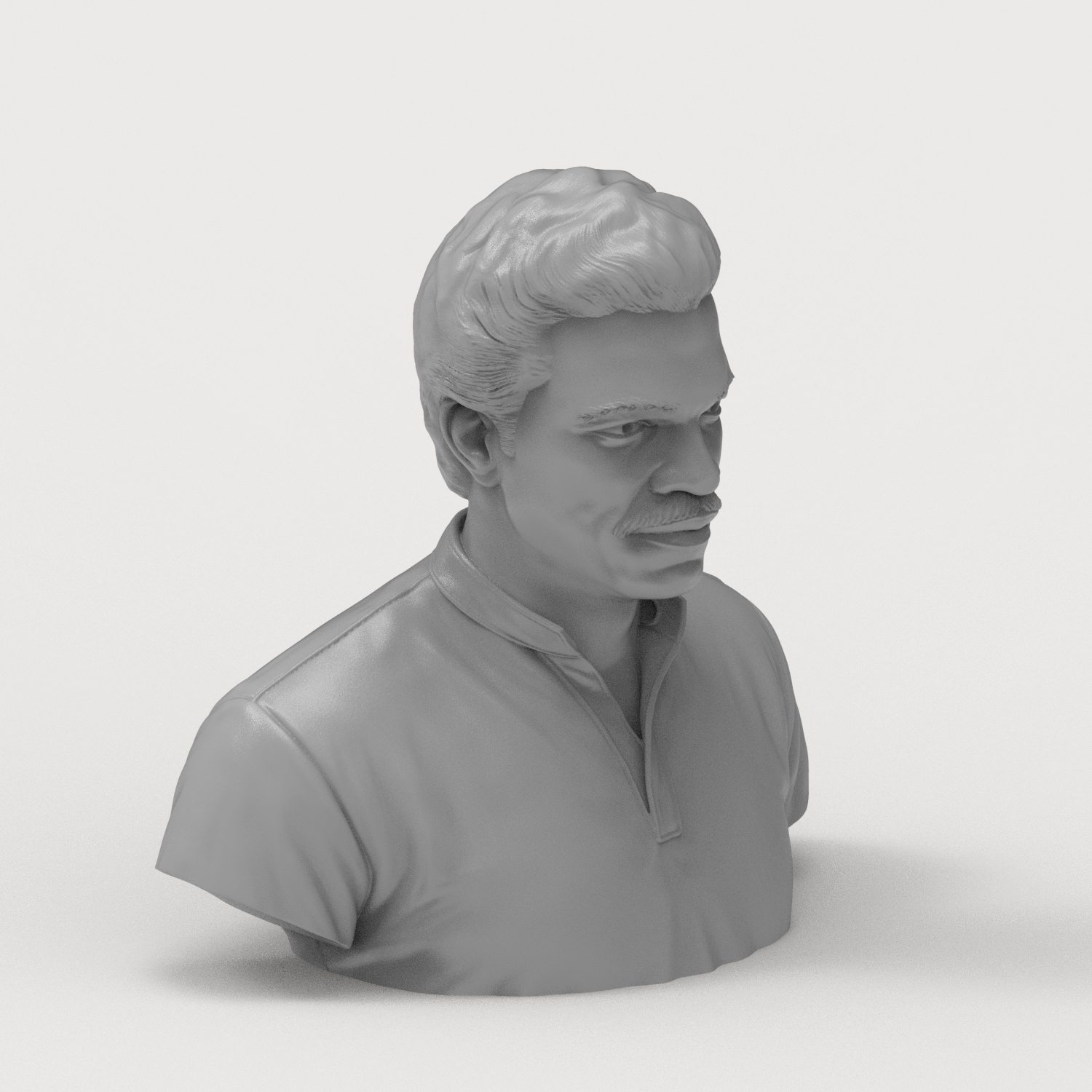 Lando Calrissian Billy Dee Williams 3D Printable Bust 3D Model