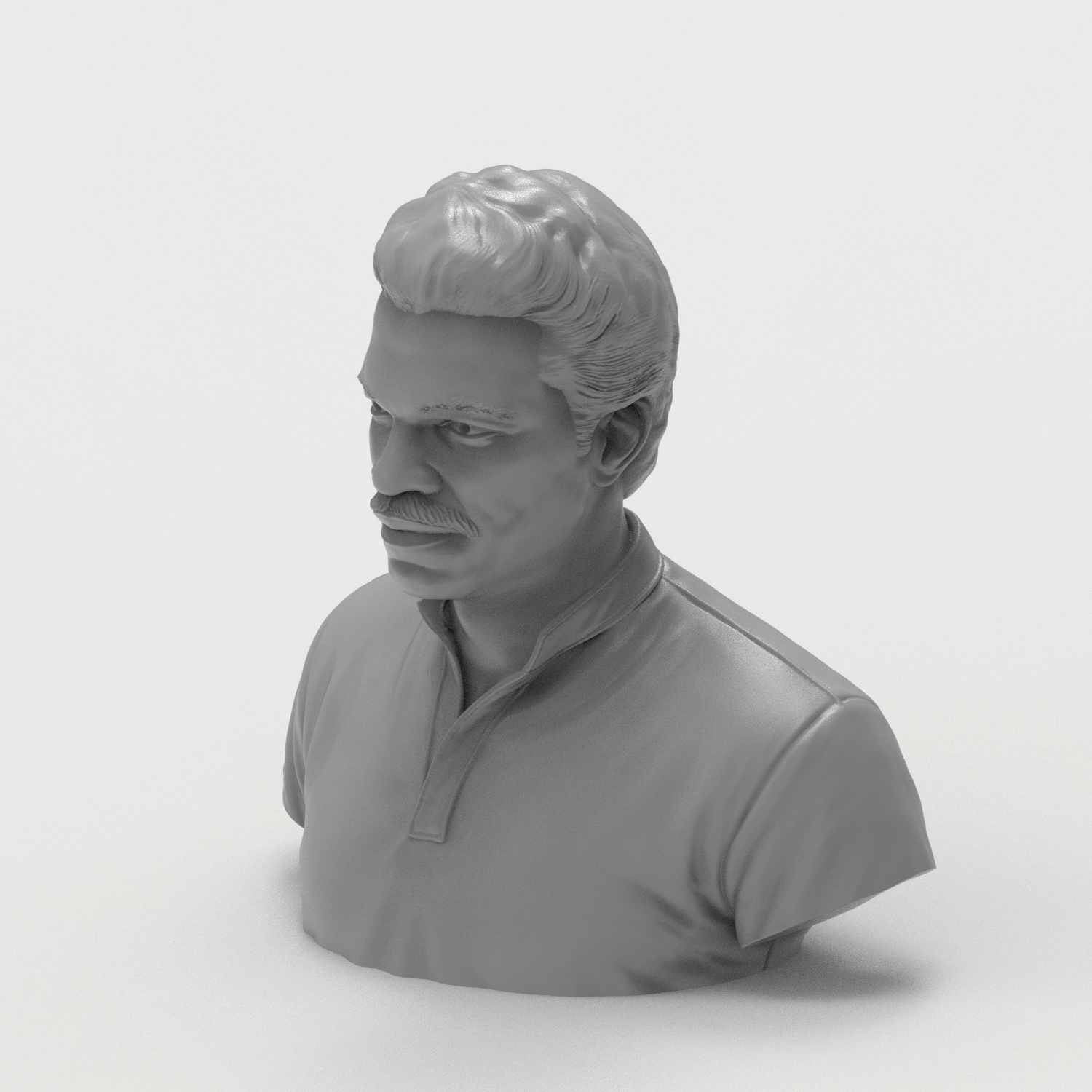 Lando Calrissian Billy Dee Williams 3D Printable Bust 3D Model