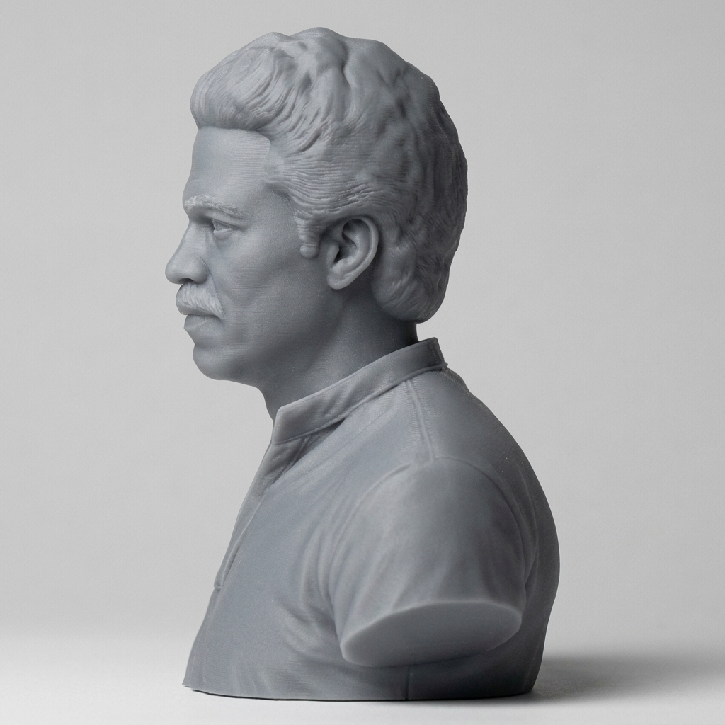 Lando Calrissian Billy Dee Williams 3D Printable Bust 3D Model