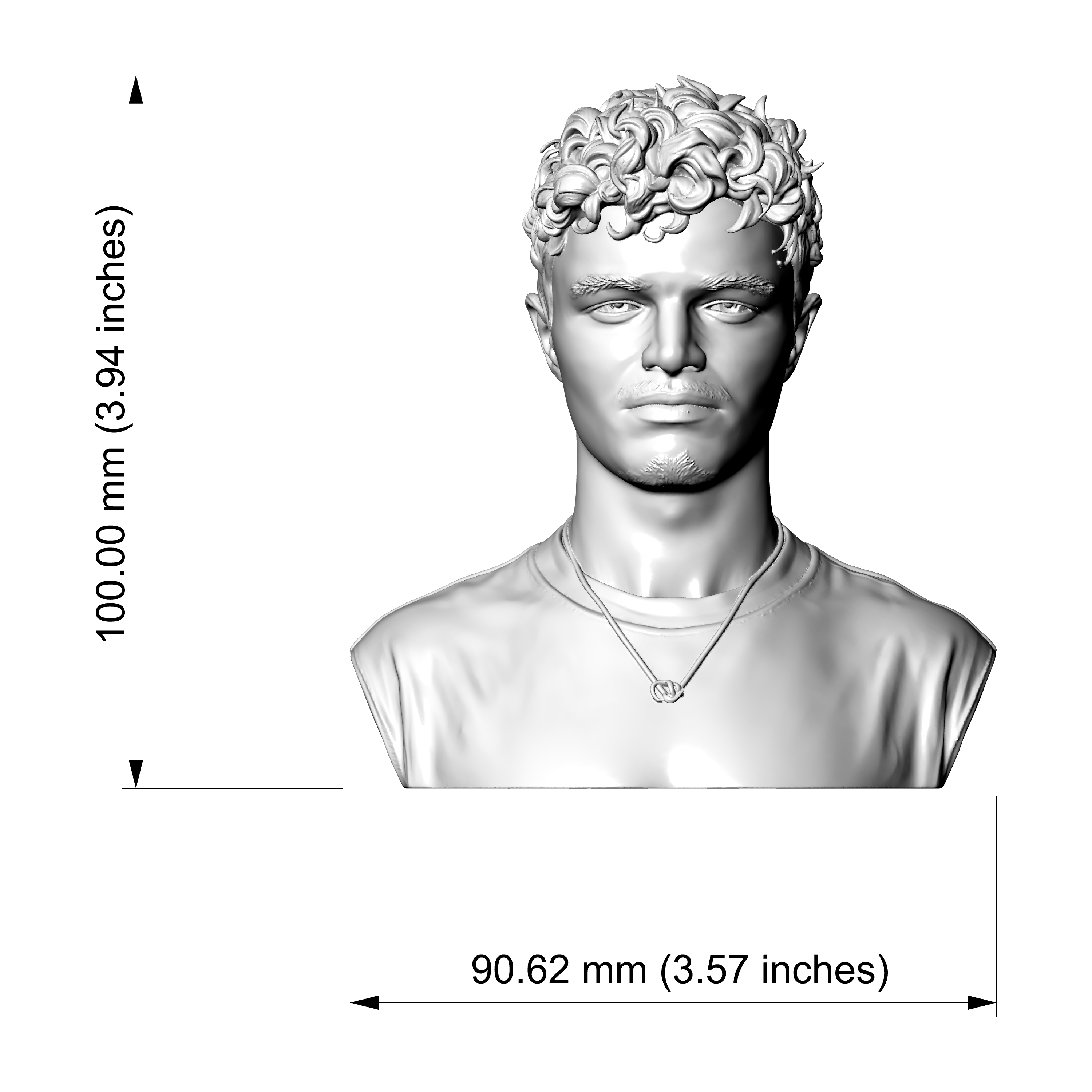 Lando Norris 3D Printable Bust 3D Model