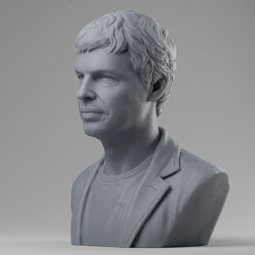 Larry Page Portrait Bust 3D Printable 3D Model