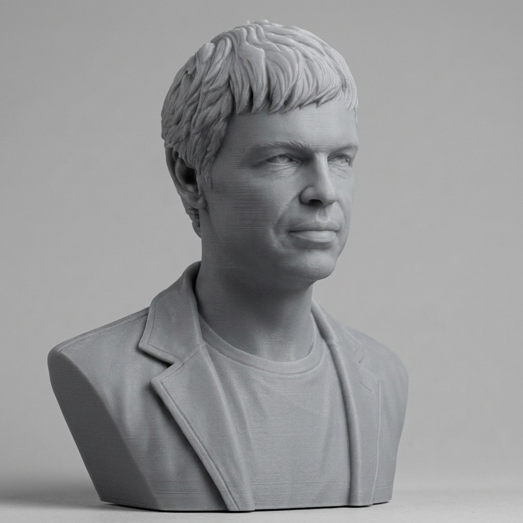 Larry Page Portrait Bust 3D Printable 3D Model