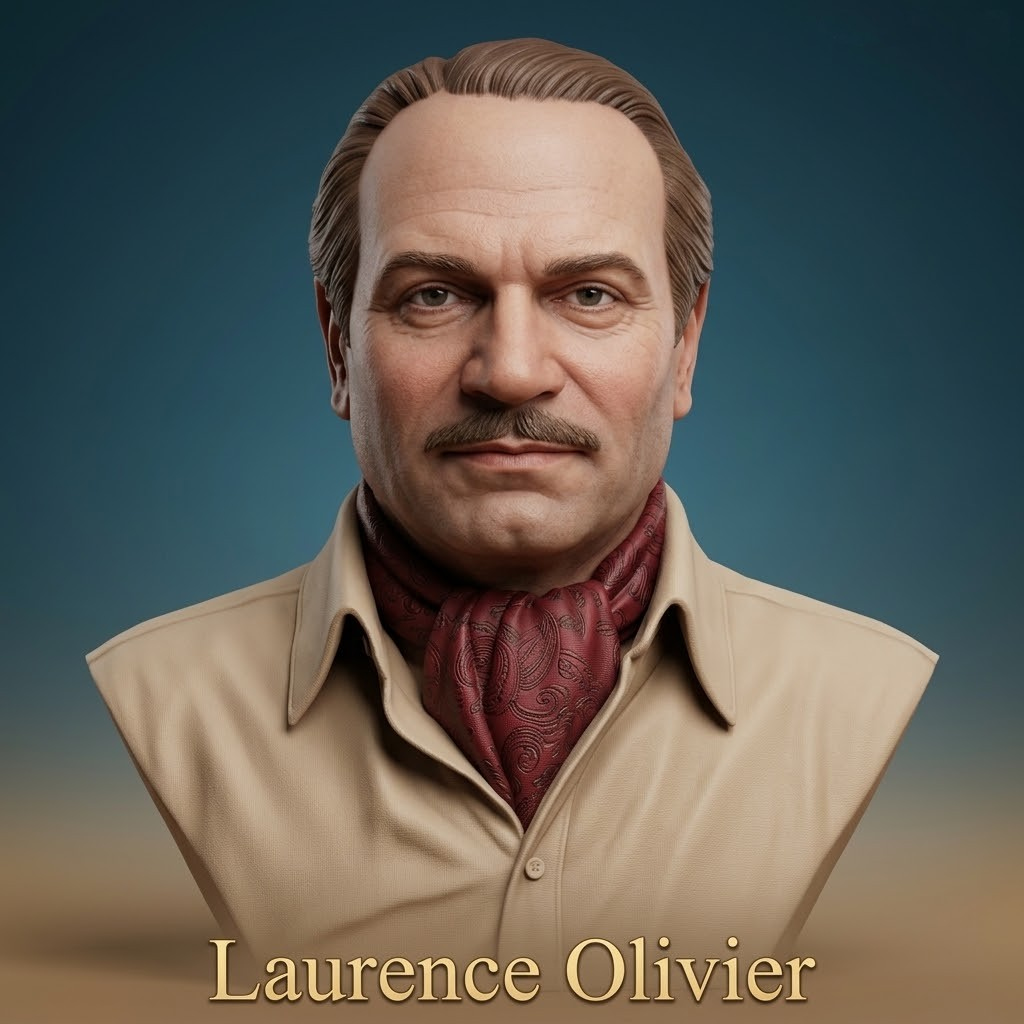 Laurence Olivier 3D Printable Bust 3D Model