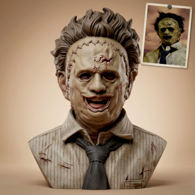 Leatherface Texas Chainsaw Massacre Bust 3D Print Model
