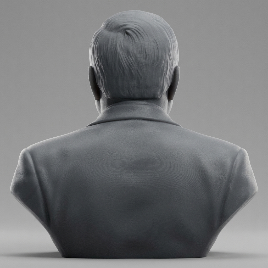 Lech Walesa 3D Printable Bust 3D Model