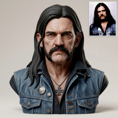 Lemmy Kilmister 3D Printable Bust