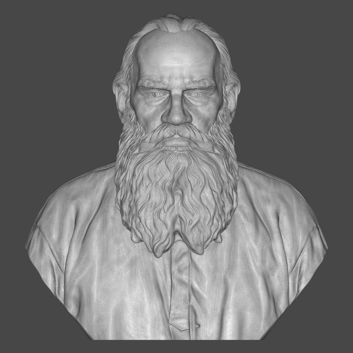 Leo Tolstoy 3D Printable Bust 3D Model