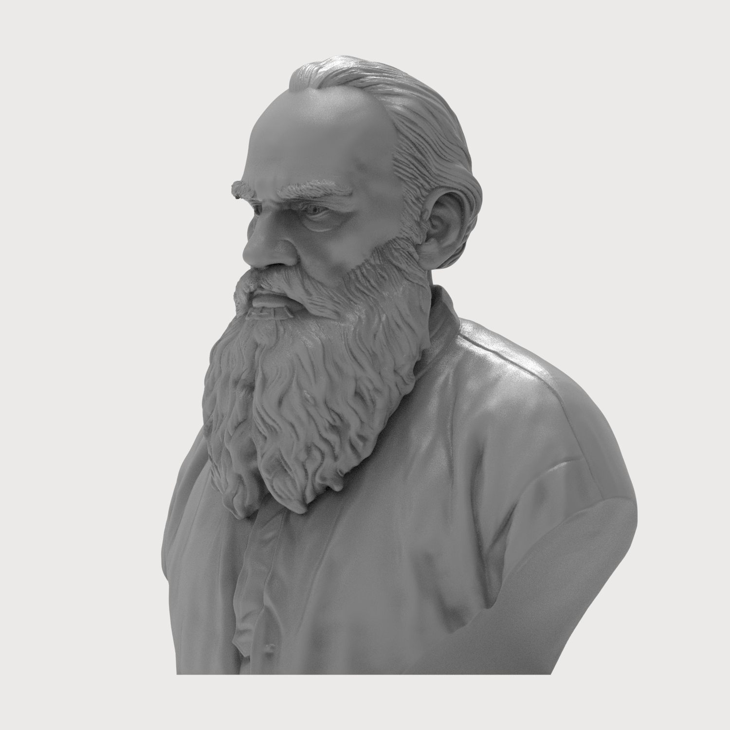 Leo Tolstoy 3D Printable Bust 3D Model