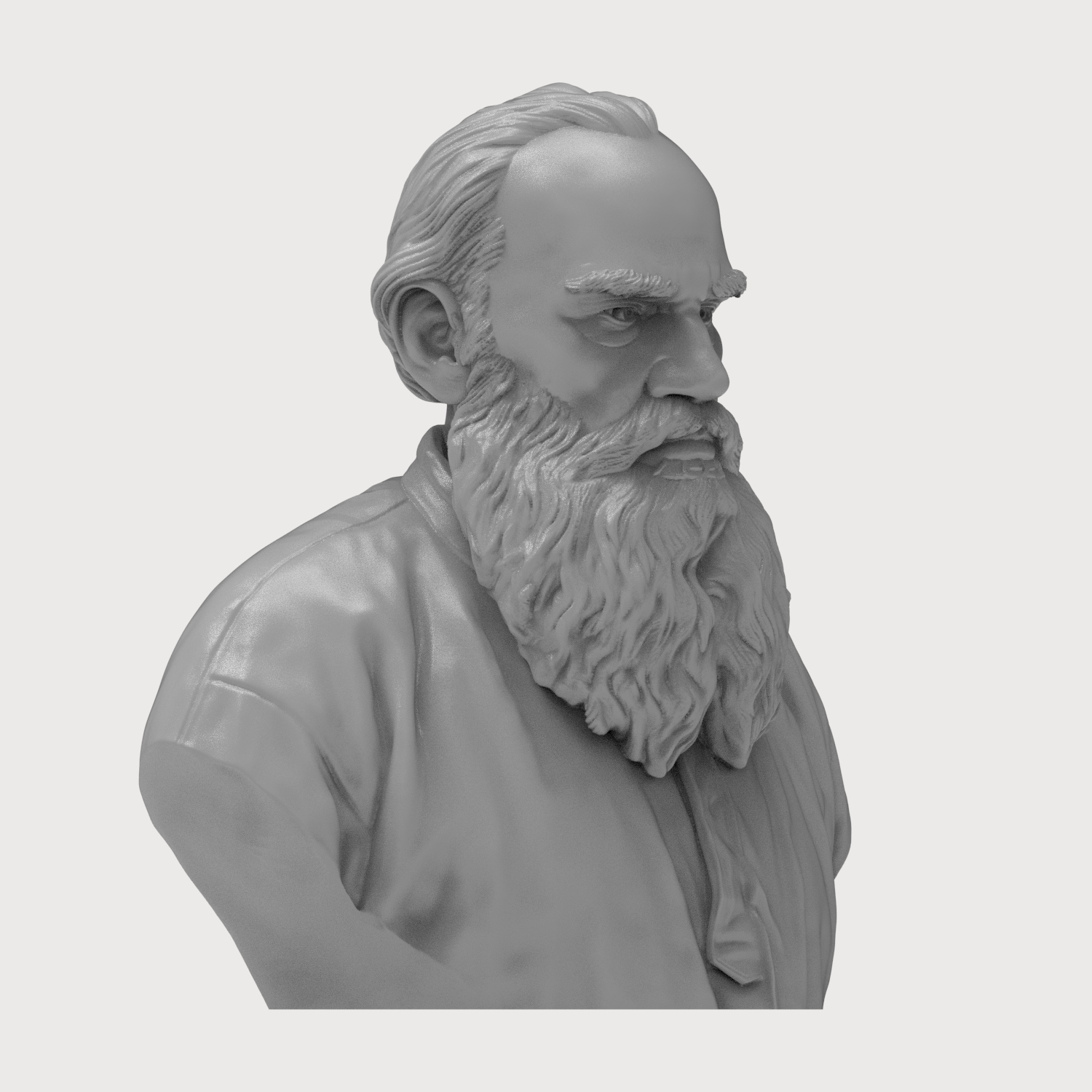 Leo Tolstoy 3D Printable Bust 3D Model