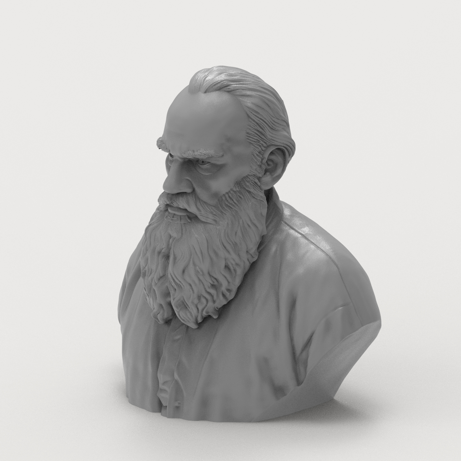 Leo Tolstoy 3D Printable Bust 3D Model
