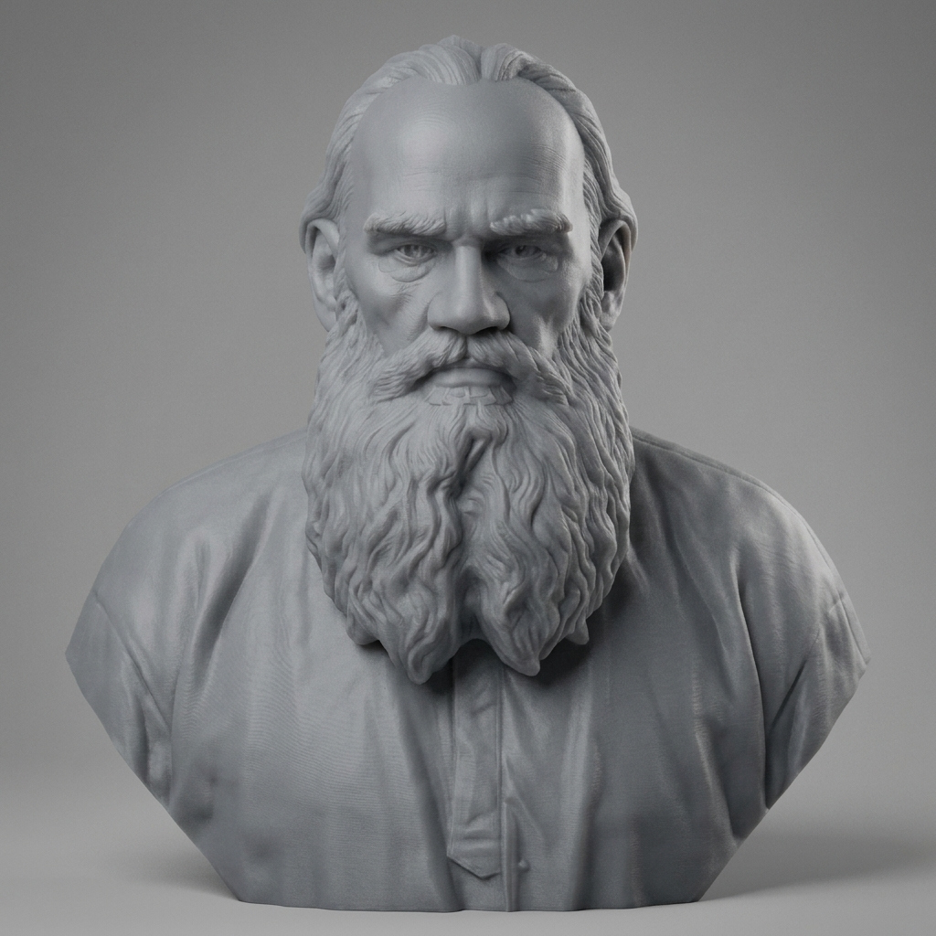 Leo Tolstoy 3D Printable Bust 3D Model