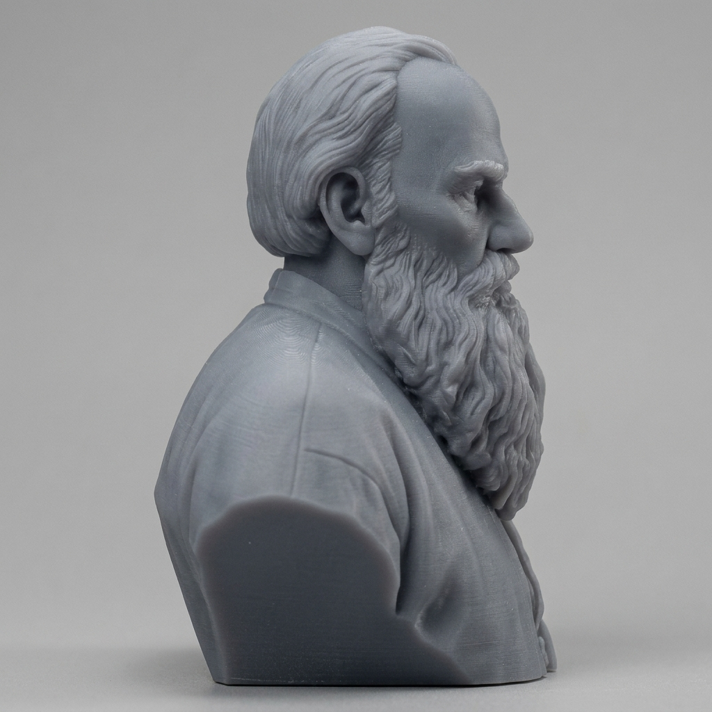 Leo Tolstoy 3D Printable Bust 3D Model
