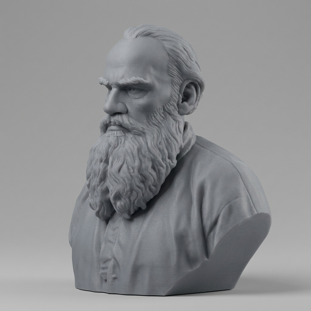 Leo Tolstoy 3D Printable Bust 3D Model