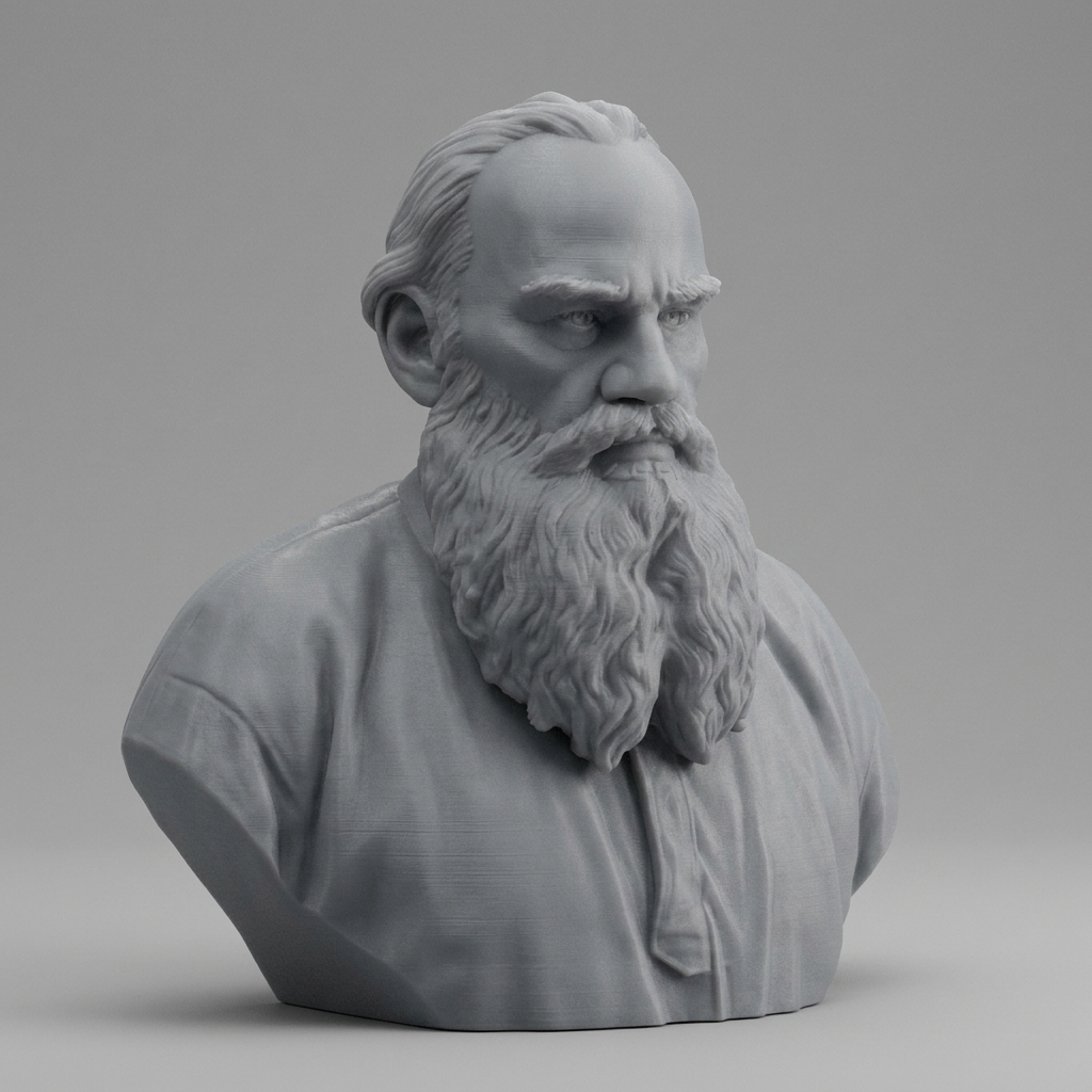 Leo Tolstoy 3D Printable Bust 3D Model