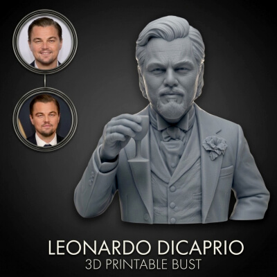 Leonardo DiCaprio 3D Printable Bust