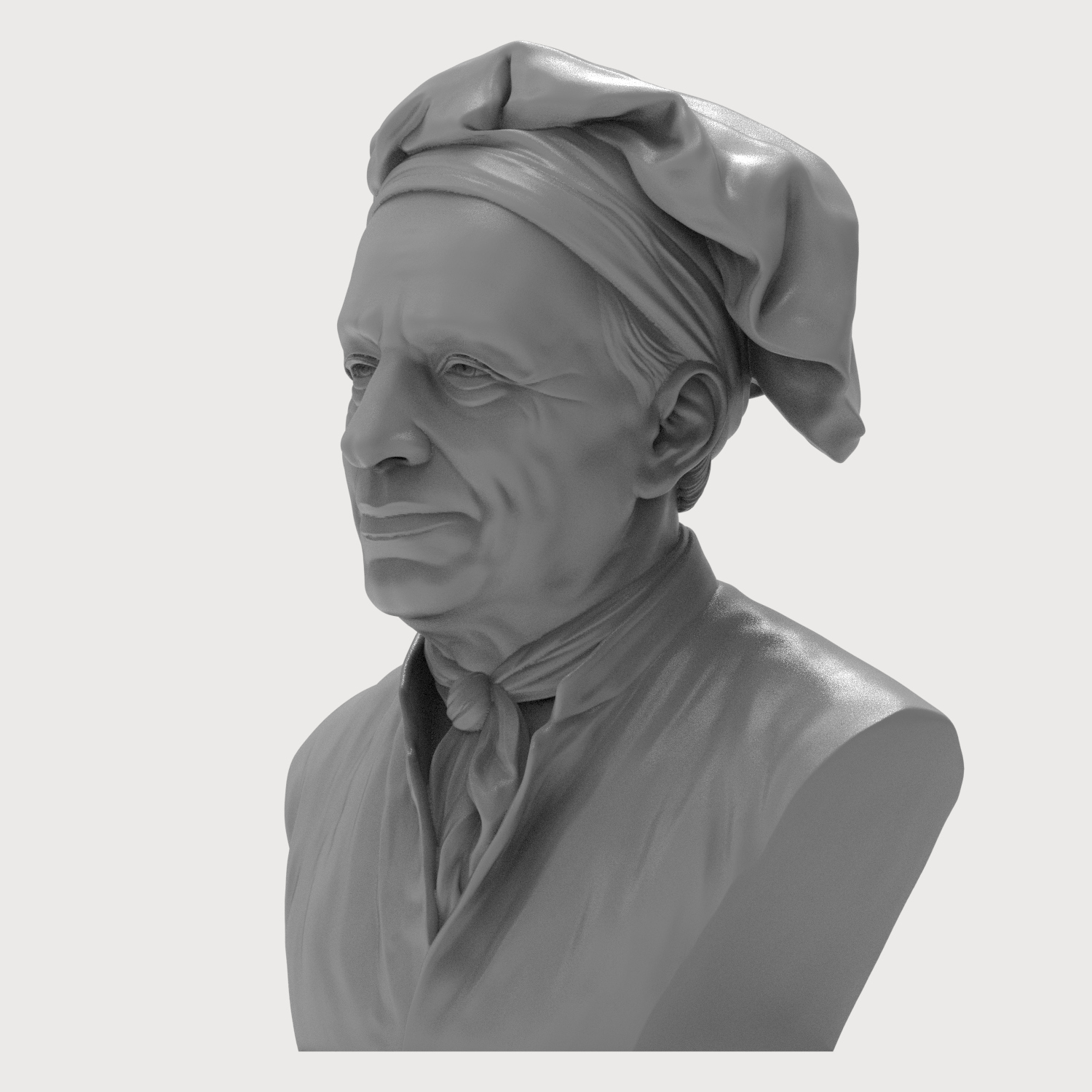 Leonhard Euler 3D Printable Bust 3D Model