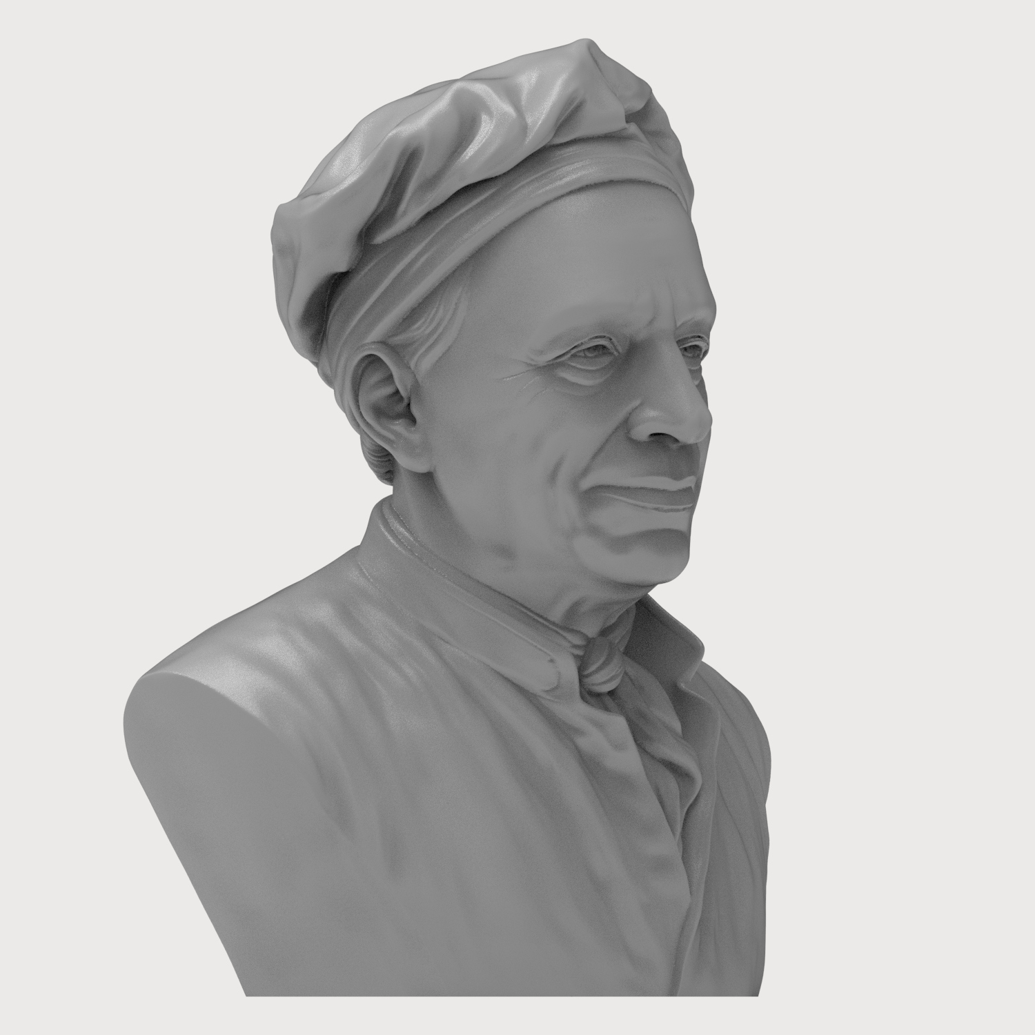 Leonhard Euler 3D Printable Bust 3D Model
