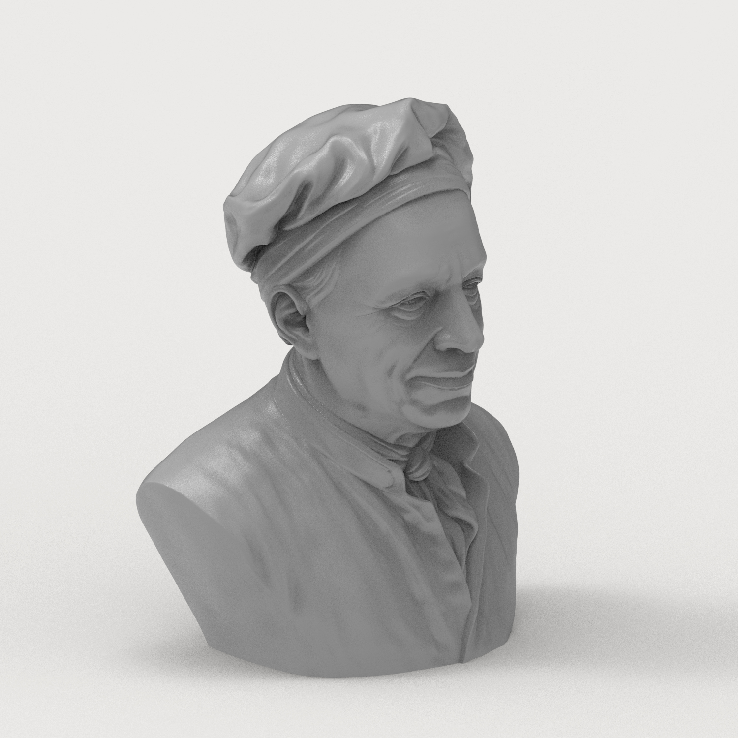 Leonhard Euler 3D Printable Bust 3D Model