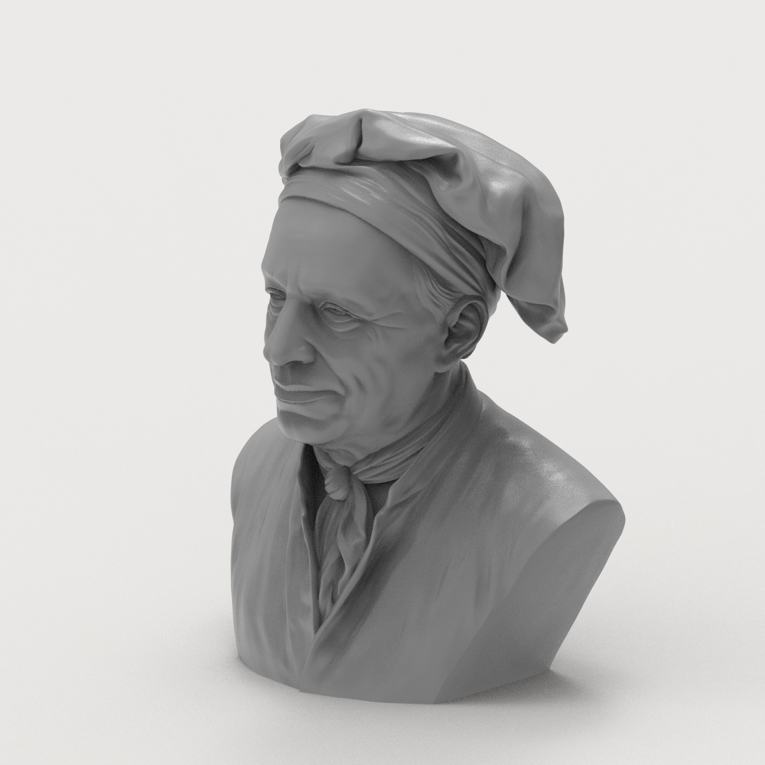 Leonhard Euler 3D Printable Bust 3D Model