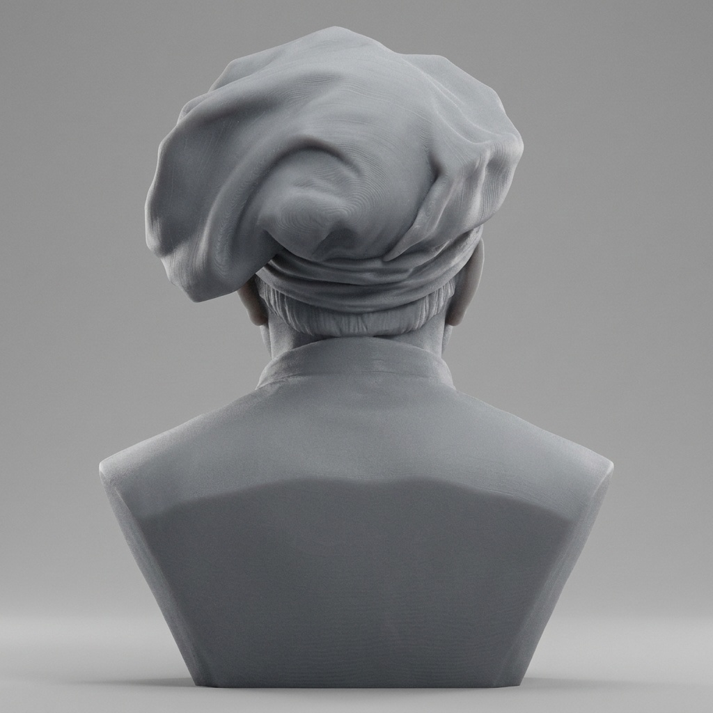 Leonhard Euler 3D Printable Bust 3D Model