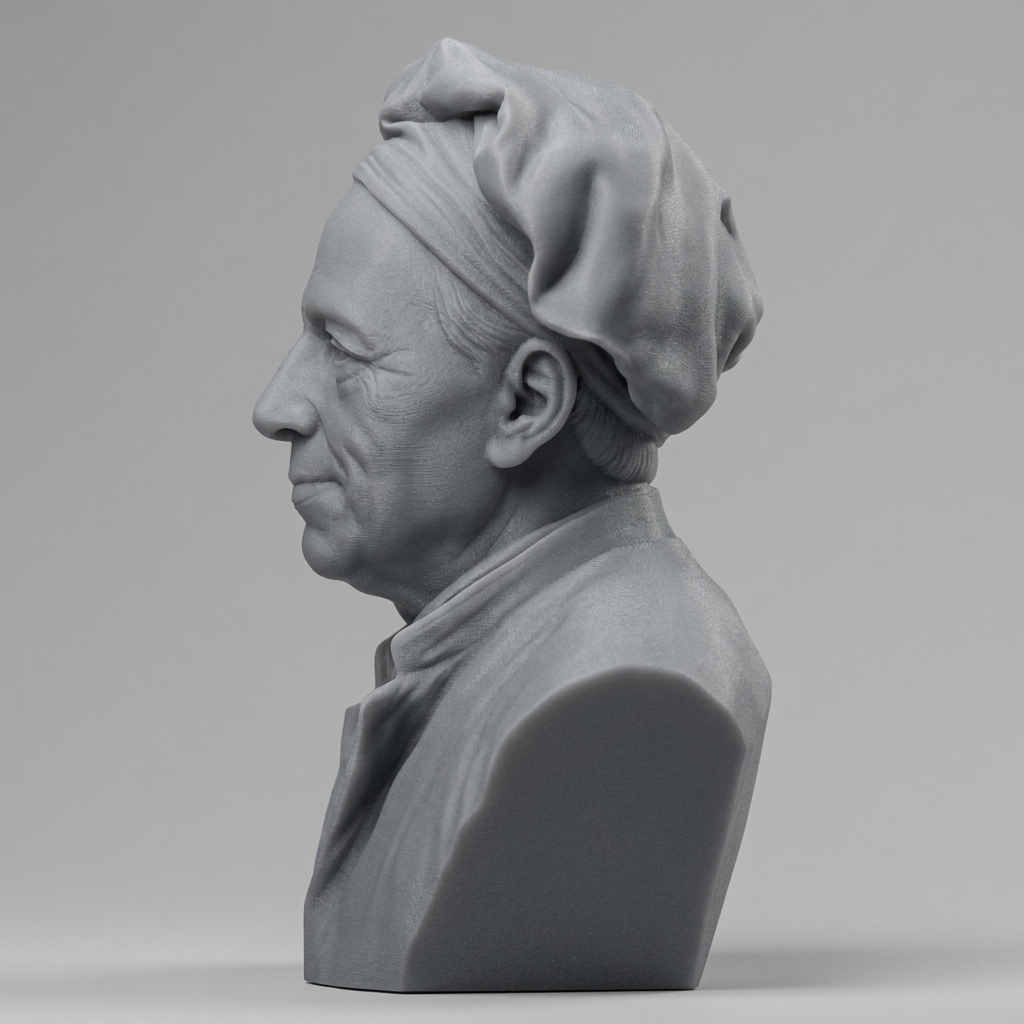 Leonhard Euler 3D Printable Bust 3D Model