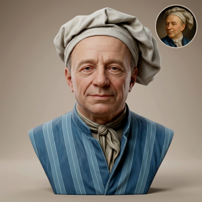 Leonhard Euler 3D Printable Bust